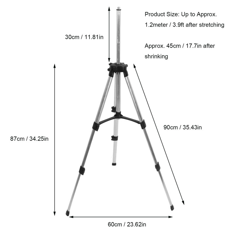 Tripod Level Stand Automatic Self Leveling Holder 4 Section Adjustable