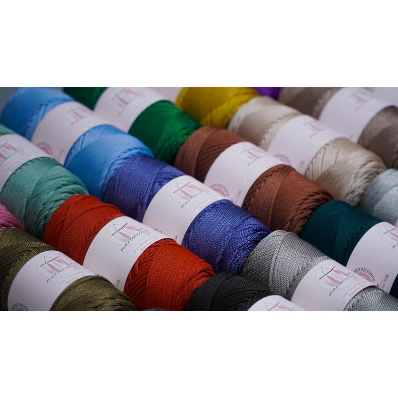 Makromecity, Polyester Macrame Cord 2mm x 125 Yards (375 feet)