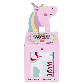 folia 27102 - Rotolo di adesivi UNICORN, set di adesivi con 352 adesivi, lunghezza 4 m con vari motivi autoadesivi