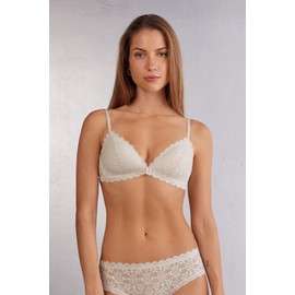 Intimissimi Woman's Tiziana Lace Triangle Bra in Natural, Size 32C