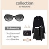 REONAS Polarized Sunglasses, Women's Fashion Sunglasses, Cool Elegant, Jewelry Frame,
