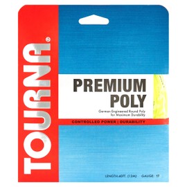 Tourna Premium Poly Durable Tennis String, Optic Yellow
