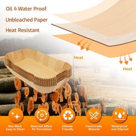 Air Fryer Liners 150 Pcs, Ninja Air Fryer Liners for Ninja Air Fryer Dual, Air Fryer Accessories for AF300UK AF400UK, Paper Liners Compatible with Ninja, Salter, Tower and Other Dual Zone Air Fryer