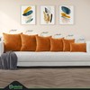 NEATERIZE Throw Pillow Covers 20x20 Burnt Orange - Fall Decor