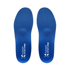 Flexor - Sport Football Unisex Insoles | Ankle Stabilizer | Back and Knee Protection | Cooling System | Ultra Thin and Comfortable | Shock Absorption, Size 43/44