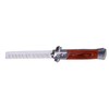 Switchblade Spring Folding Knife Push Button Pocket Comb Oil Hair