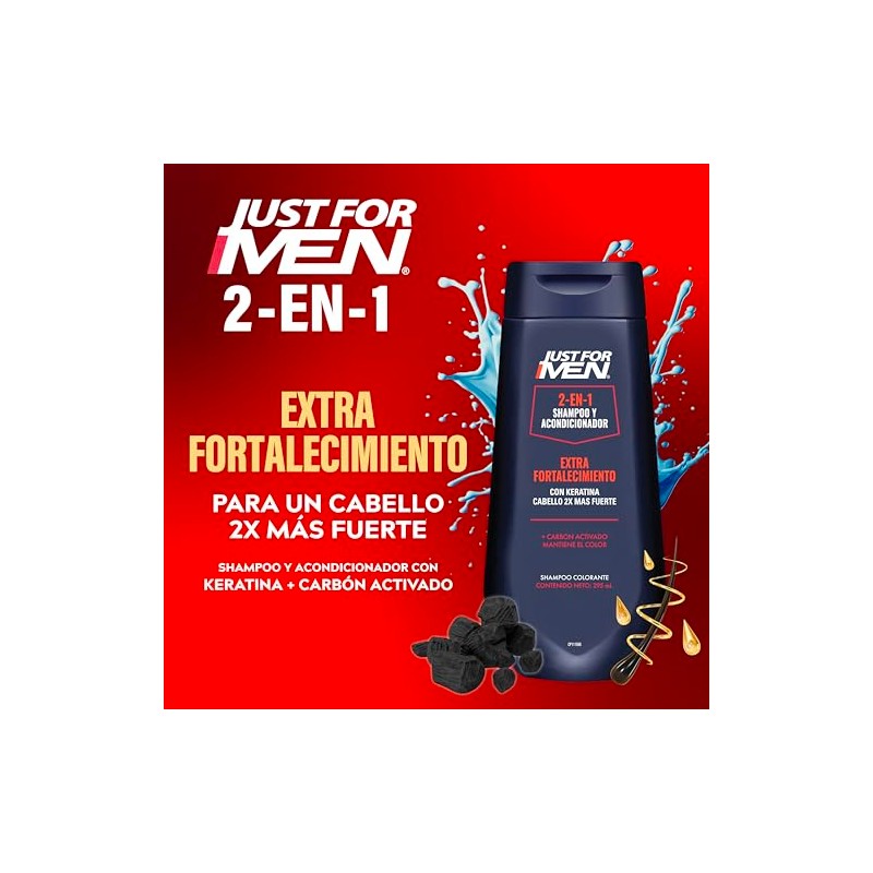 Just For Men Shampoo y Acondicionador 2 en 1 Extra