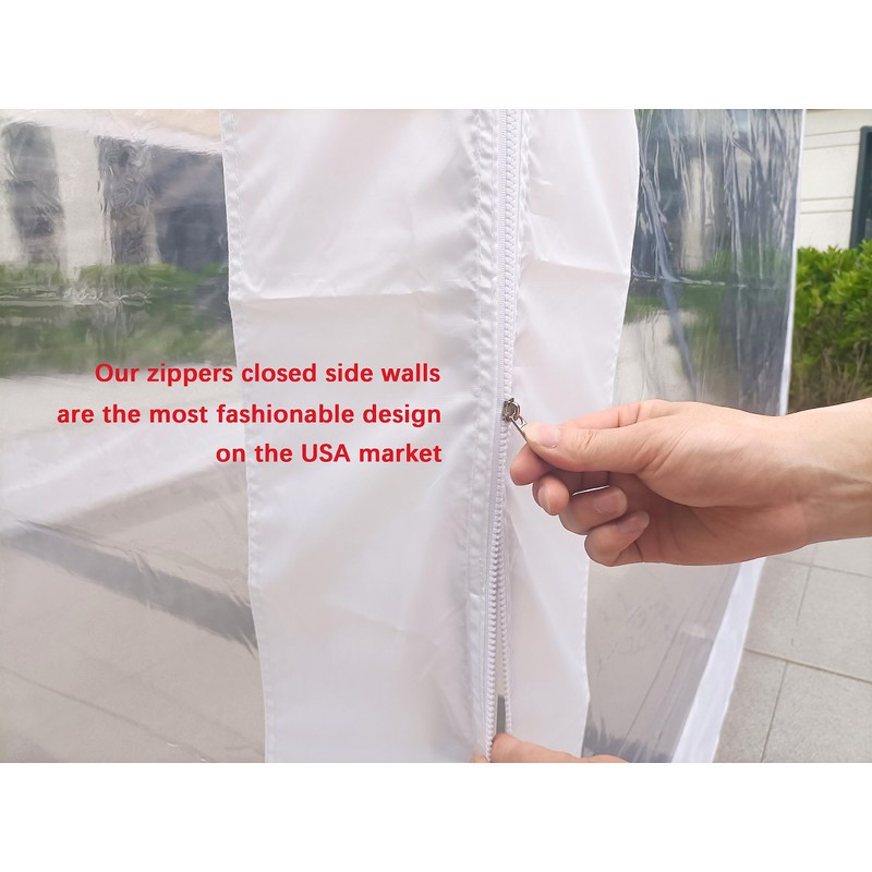 SCOCANOPY Clear Window Sidewall for 10x10 Canopy Frame, 3 Pack