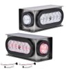 PIT66 2 Pcs Trailer Lights Steel Box with 6" Red