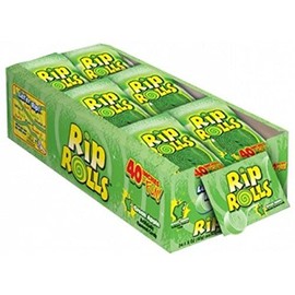 RIP ROLLS GREEN APPLE 1.4-oz Each ( 24 in a Pack )