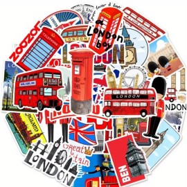 Unbranded 10pcs Great Britain-London Stickers- Scrapbooking, Journaling, Crafts-