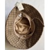 A New Day Brown Tan Checkered Bucket Hat-Adjustable