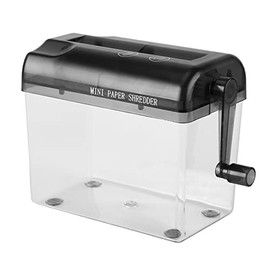 Mini trituradora manual de corte de papel A6 para oficina, hogar, escuela, trituración rápida de documentos, operación de manivela, segura y compacta 