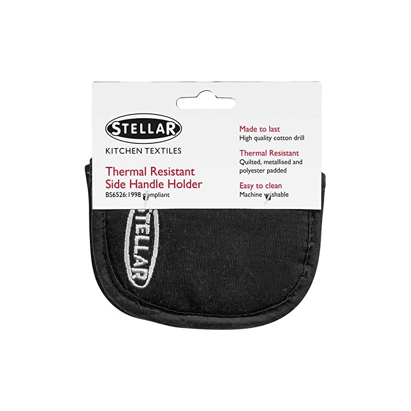 Stellar Textiles Cotton Drill Pan Handle Holder, 12cm, Polyester Padded,