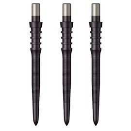 MISSION DARTS Mission Darts Sniper Points - Micro Grip- Black 28mm Darts Steel Point