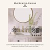 MACKENZIE-CHILDS Capiz Soap Dish, Decorative Soap Holder, Black-and-White Courtly Check