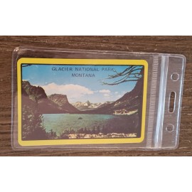 Unbranded 4 Glacier National Park, Montana Luggage Tags - Vintage/Retro playing cards