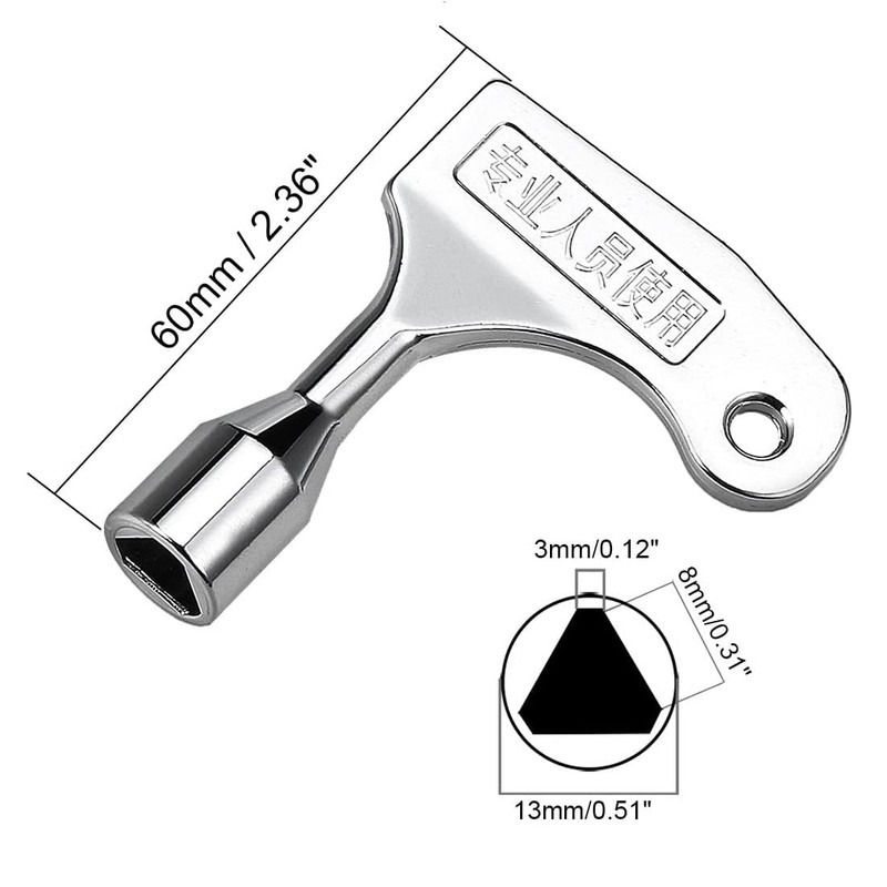 CABLEPELADO Triangular Emergency Master Key | Inner Diameter 8mm |