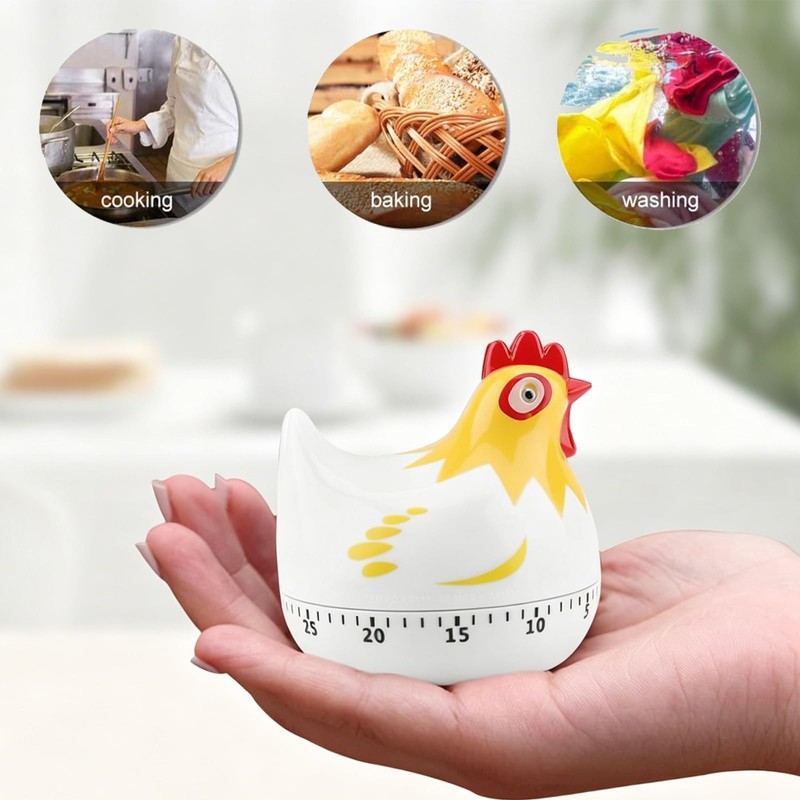 Egg Timers for Boiling Eggs, Kitchen Timer, White Egg Timer