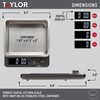 Taylor Digital Kitchen Scale with Dishwasher Safe Stainless Steel Container