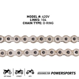 NICHE 420 Drive Chain 104 Links O-Ring with Connecting Master Link for Motorcycle ATV Dirt Bike