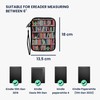 kwmobile Case for eReader Neoprene Protective Bookcase with Plants Blue