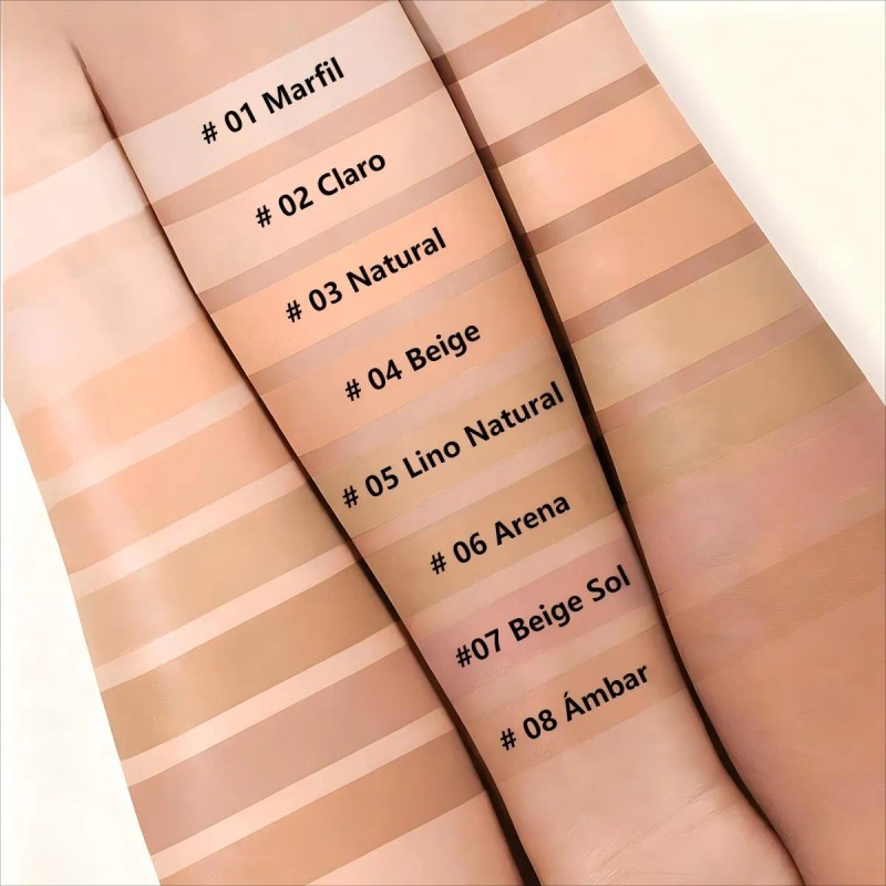 Minimeli Base De Maquillaje Matte Cremosa Fijador Spf30+++