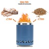 COOZOOM Portable Table Top Fire Pit with Stand, 5.5" Stainless