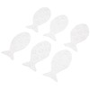 TATAY Fish Stickers Anti-Slip Bathtube, PVC, White, One Size