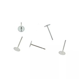 Unbranded Stainless Steel Earrings - Stud Bases - 5mm x 12mm - 50 Pieces 25 Pairs - FD911