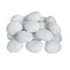 Coosoromas Gas Logs Ceramic Pebbles,24PCS White Gas Fireplace Logs,Inside Fireplace