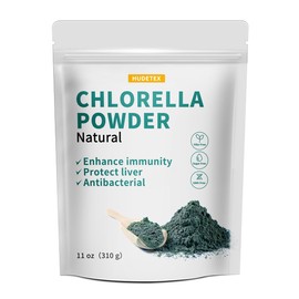 Chlorella Powder Natural with 11 oz - Chlorophyll Powder, Supports Immune System & Liver Function, Keep Youth, Vegan, Rich in Vegan Protein and Vitamins.