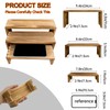 Yikaroeli Display Risers-3 Tier Wood Risers Decorative Rectangular Display Stands
