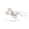 Housoutil Cabinet Door Hinges 20pcs Rotating Hinges Door Pivot Hinge
