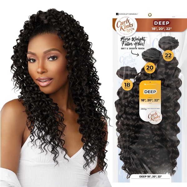 Sensationnel Curls kinksandco synthetic bundles - deep multibundle quick weave
