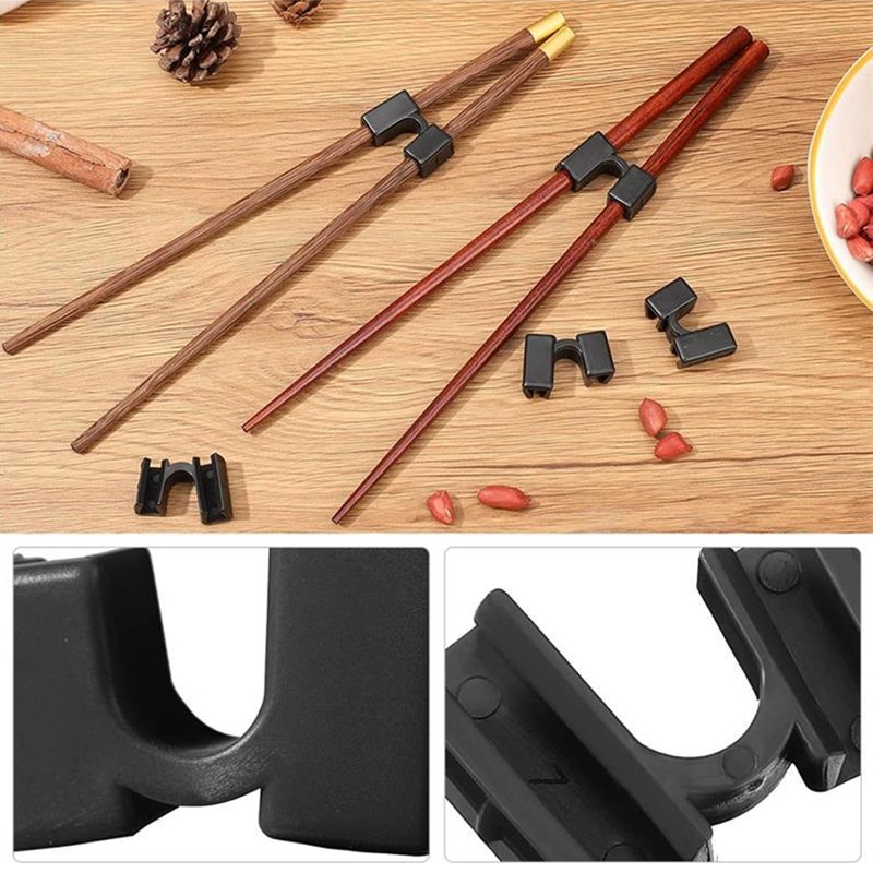 10Pcs Training Chopstick Helper Reusable Training Chopsticks Hinges Colorful Connector