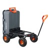Dump Cart, Poly Garden Dump Cart with Easy to Assemble