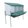 LABLT Chicken Nesting Box With Metal Legs 3 Holes Nesting