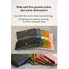 Cowhide Leather, Bill Size, Extra Small Long Wallet, Over'd-lap Mini