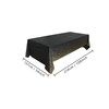 Black/Gold Polka Dot Disposable Tablecloth, Party Decoration