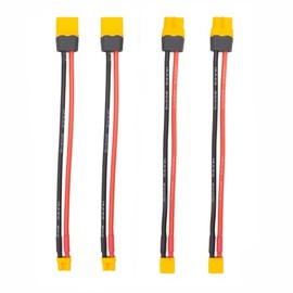 MEIVIFPV 4PCS XT30 to XT60 Plug Female Male Connector Adapter with 14AWG 15cm Cable for FPV Drone RC Car Lipo Battery Charger