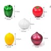 5-Piece Set Fruit Container Refrigerator,Onion Storage, Vegetable Storage, Onion, Lemon,