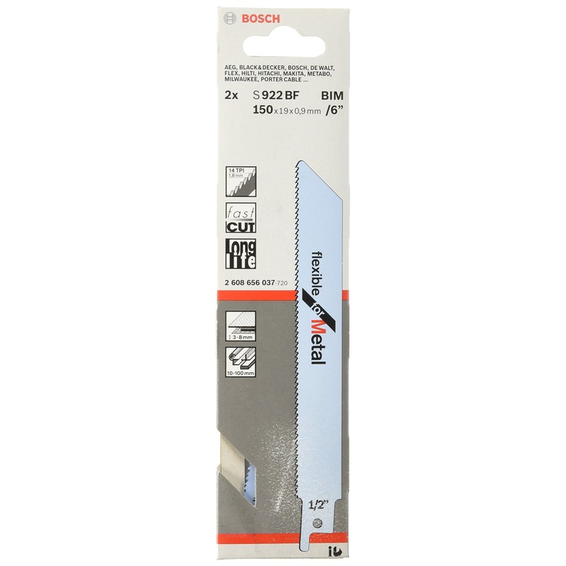 Bosch 2608656037 Sabre Saw Blade S922 Bf 2 Pcs