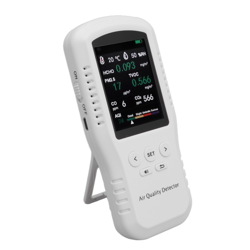 USB Air Quality Tester High Accuracy with 3.2in LCD PM2.5