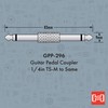 Hosa Technology GPP-296 1/4-Inch TS Guitar Pedal Coupler