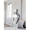 FeinKnick Harmonious Pair in Silver – Modern Sculpture 28 cm