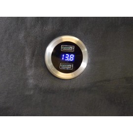 Watson's Streetworks Dual Billet USB charger/Volt Meter for your Hot rod,Street rod or Muscle car