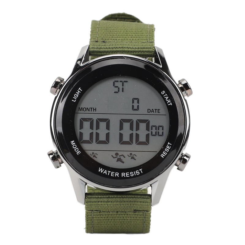 Men Digital Sports Watch Waterproof Alarm Countdown Dual Time Zone