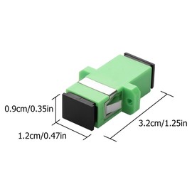 YAODHAOD SC APC Fibre Optic Adapter/Coupler, Pack of 10, SC-SC APC Fibre Optic Adapter, APC Simplex Single Mode/Multimode, Reliable Connections for High Performance Networks (Simplex Single Mode,