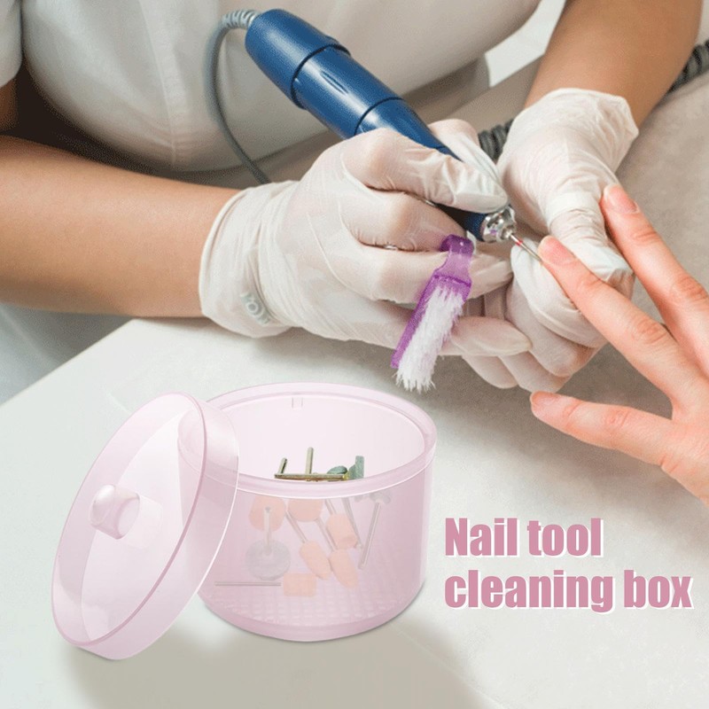 Sterilizer for Nail Tools - Salon Manicure Cleaning Container |